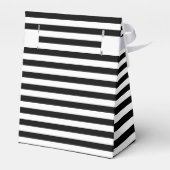 Ballotins Boîte de réception de mariage rayé noir et blanc d (Arrière)