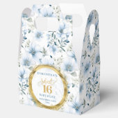 Ballotins Boîte de réception Dusty Blue Sweet 16 Gold Partie (Ouvert)