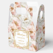 Ballotins Boîte de réception vintage florale d'ivoire (Ouvert)