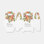 Ballotins Boîte de Remerciement Aquarelle Rustique d'Automne (Déplié)
