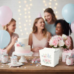 Ballotins Boîte de Remerciement avec Roses Rouges Blush<br><div class="desc">Ajoutez une touche d'élégance romantique à votre célébration avec cette boîte de remerciement magnifiquement conçue, ornée d'illustrations en aquarelle douce de roses rose pâle, de fleurs blanches délicates et de bleuets charmants. L'œuvre d'art florale délicate crée un look rêveur et intemporel, parfait pour les mariages, les douches de mariée, les...</div>