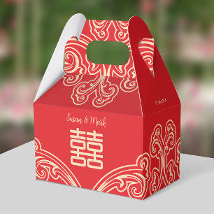 Ballotins Boîte de remerciement de mariage chinois