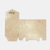 Ballotins Boîte de remerciement en or antique (Déplié)