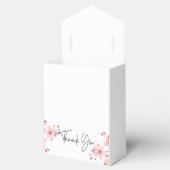 Ballotins Boîte de remerciement Fleurs rose tendre (Ouvert)