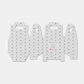 Ballotins Boîte de remerciement flocon de neige (Déplié)