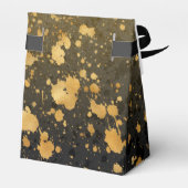 Ballotins Boîte de remerciement noir et or (Arrière)