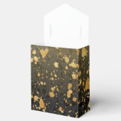 Ballotins Boîte de remerciement noir et or (Ouvert)