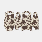 Ballotins Boîte de style à empreinte de main Brown et blanc (Déplié)