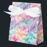 Ballotins Boîte de traitement de la partie d'impression flor<br><div class="desc">Une boîte de fête est affichée avec une belle couleur pastel imprimé floral. Customisez cet objet ou achetez tel quel. Astuce : Ajoutez simplement vos bonnes friandises et ajoutez un ruban festif. Image sous licence</div>