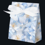 Ballotins Boîte de traitement de la partie d'impression flor<br><div class="desc">La boîte de fête est présentée avec un beau grand imprimé fleuri bleu. Customisez cet objet ou achetez tel quel. Astuce : Ajoutez simplement vos bonnes friandises et ajoutez un ruban festif. Image sous licence</div>