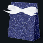 Ballotins Boîte de traitement de la partie parties scintilla<br><div class="desc">La boîte de faveur de la fête est affichée avec une impression de parties scintillant en bleu marine festive. Parfait pour offrir des cadeaux. Customisez cet objet ou achetez tel quel. Astuce : Ajoutez simplement vos bonnes friandises et ajoutez du ruban mignon. Impression sous licence</div>