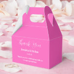 Ballotins Boîte de traitement de partie<br><div class="desc">La boîte de réception est affichée dans une couleur rose chaud festif. Customisez cet élément et modifiez l'exemple de texte sur le vôtre. Astuce : Ajoutez simplement vos bonnes friandises et ajoutez un ruban festif.</div>