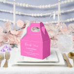 Ballotins Boîte de traitement de partie<br><div class="desc">La boîte de réception est affichée dans une couleur rose chaud festif. Customisez cet élément et modifiez l'exemple de texte sur le vôtre. Astuce : Ajoutez simplement vos bonnes friandises et ajoutez un ruban festif.</div>