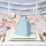 Ballotins Boîte de traitement de partie<br><div class="desc">La boîte de faveur de la fête est affichée dans une élégante couleur bleu brouillard. Customisez cet élément et modifiez l'exemple de texte sur le vôtre. Astuce : Ajoutez simplement vos bonnes friandises et ajoutez un ruban festif.</div>