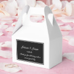 Ballotins Boîte de traitement de partie<br><div class="desc">La boîte de réception est affichée dans une élégante couleur noire et blanche. Customisez cet élément et modifiez l'exemple de texte sur le vôtre. Astuce : Ajoutez simplement vos bonnes friandises et ajoutez un ruban festif.</div>