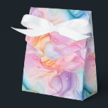 Ballotins Boîte de traitement de partie<br><div class="desc">La boîte de faveur de la fête est affichée dans une jolie impression d'art tourbillonnante à l'encre colorée. Customisez cet objet et ajoutez-le ou achetez comme indiqué. Conseil : Ajoutez un autocollant avec des noms et ajoutez un joli ruban. Conseil Image sous licence : Ajoutez simplement vos bonnes friandises et...</div>