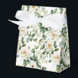 Ballotins Boîte de traitement Fleur Favor<br><div class="desc">La boîte de gâterie Party favorite est présentée avec une belle impression florale rose blanche. Customisez cet objet ou achetez tel quel. Astuce : Ajoutez simplement vos bonnes friandises et ajoutez un ruban festif. Image sous licence</div>