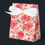 Ballotins Boîte de traitement Pink Peonies Party<br><div class="desc">La boîte de faveur Party est présentée avec une belle couleur rose peonies imprimé floral. Customisez cet objet ou achetez tel quel. Astuce : Ajoutez simplement vos bonnes friandises et ajoutez un ruban festif. Image sous licence</div>