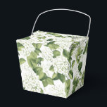Ballotins Boîte de traitement pour partie d'impression Hydra<br><div class="desc">La boîte de faveur de la fête est affichée avec une impression florale d'hydrangée blanche. Customisez cet objet ou achetez tel quel. Astuce : Ajoutez simplement vos bonnes friandises et ajoutez un ruban festif. Image sous licence</div>