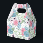 Ballotins Boîte de traitement pour partie d'impression Hydra<br><div class="desc">La boîte de faveur de la fête est affichée avec une impression florale d'hydrangée. Customisez cet objet ou achetez tel quel. Astuce : Ajoutez simplement vos bonnes friandises et ajoutez un ruban festif.</div>