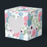Ballotins Boîte de traitement pour partie d'impression Hydra<br><div class="desc">La boîte de faveur de la fête est affichée avec une impression florale d'hydrangée. Customisez cet objet ou achetez tel quel. Astuce : Ajoutez simplement vos bonnes friandises et ajoutez un ruban festif.</div>