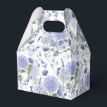 Ballotins Boîte de traitement pour partie d'impression Hydra<br><div class="desc">La boîte de faveur de la fête est affichée avec une impression florale d'hydrangée. Customisez cet objet ou achetez tel quel. Astuce : Ajoutez simplement vos bonnes friandises et ajoutez un ruban festif.</div>