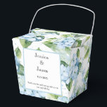 Ballotins Boîte de traitement pour partie d'impression Hydra<br><div class="desc">La boîte de faveur de la fête est affichée avec une impression florale d'hydrangée. Customisez cet élément et modifiez l'exemple de texte sur le vôtre. Astuce : Ajoutez simplement vos bonnes friandises et ajoutez un ruban festif. Image sous licence</div>
