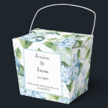 Ballotins Boîte de traitement pour partie d'impression Hydra<br><div class="desc">La boîte de faveur de la fête est affichée avec une impression florale d'hydrangée. Customisez cet élément et modifiez l'exemple de texte sur le vôtre. Astuce : Ajoutez simplement vos bonnes friandises et ajoutez un ruban festif. Image sous licence</div>