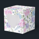 Ballotins Boîte de traitement pour partie d'impression Hydra<br><div class="desc">La boîte de faveur de la fête est affichée avec une impression florale d'hydrangée. Customisez cet objet ou achetez tel quel. Astuce : Ajoutez simplement vos bonnes friandises et ajoutez un ruban festif.</div>