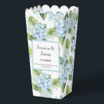 Ballotins Boîte de traitement pour partie d'impression Hydra<br><div class="desc">La boîte de faveur de la fête est affichée avec une impression florale d'hydrangée. Customisez cet élément et modifiez l'exemple de texte sur le vôtre. Astuce : Ajoutez simplement vos bonnes friandises et ajoutez un ruban festif. Image sous licence</div>