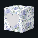 Ballotins Boîte de traitement pour partie d'impression Hydra<br><div class="desc">La boîte de faveur de la fête est affichée avec une impression florale d'hydrangée. Customisez cet objet ou achetez tel quel. Astuce : Ajoutez simplement vos bonnes friandises et ajoutez un ruban festif.</div>