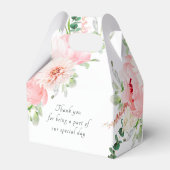 Ballotins Boîte élégante de fleurs printanières en aquarelle (Arrière)