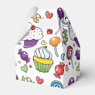 Ballotins Boîte Favour - Cupcakes Sucrés