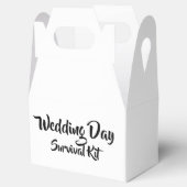 Ballotins Boîte "Kit de survie du jour de mariage" (Ouvert)