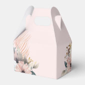 Ballotins Boîte Mariage élégante, rose clair et Pastel Boho (Arrière)