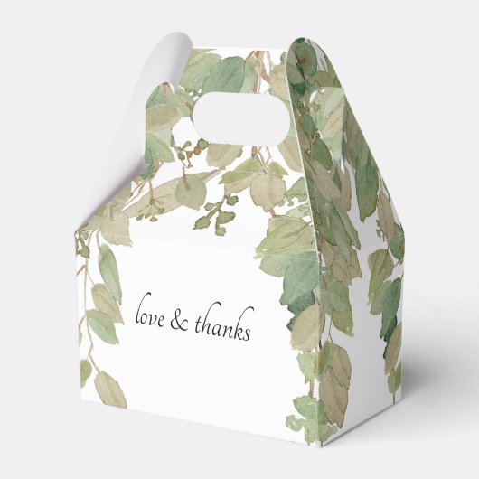 Ballotins Boîte Mariage Eucalyptus Geschenkschachtel (Arrière)