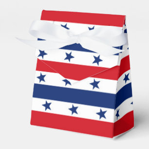 Ballotins Boîte patriotique de cadeau de quatrièmes rayure
