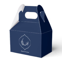 Boîte personnalisée Blue Ramadan Kareem pour cadea