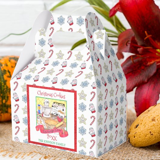 Ballotins Boîte personnalisée Christmas Cookie Exchange