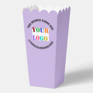 Ballotins Boîte Popcorn Logo de votre entreprise Exemple Tex