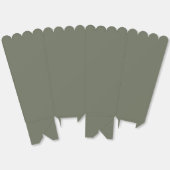 Ballotins Boîte préférée vert mousse – Porte-popcorn et fria (Déplié)