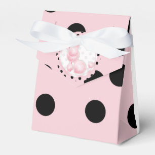 Ballotins Boîte rose de cadeau d'anniversaire de caniche