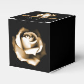 Ballotins Boîte Rose d'or de mariage Favor (Verso)