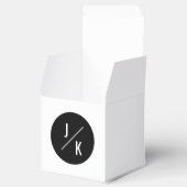 Ballotins Boîte simple monochrome cercle de faveur de mariag (Ouvert)