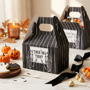 Ballotins Boîte vintage gothique squelette Trick or Treat