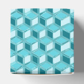 Ballotins Boîtes 3D chromées - turquoise / aqua (Haut)
