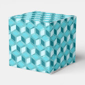 Ballotins Boîtes 3D chromées - turquoise / aqua (Arrière)