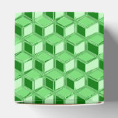 Ballotins Boîtes 3D chromées - vert émeraude (Haut)