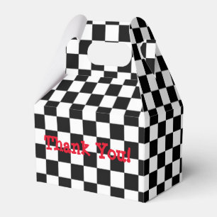 Ballotins Boîtes à cadeaux de fête d'anniversaire à carreaux