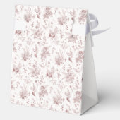 Ballotins Boîtes à dessert florales Toile de Jouy de Bourgog (Verso)